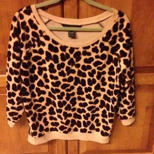 Marc by Marc Jacobs leopard print velour top