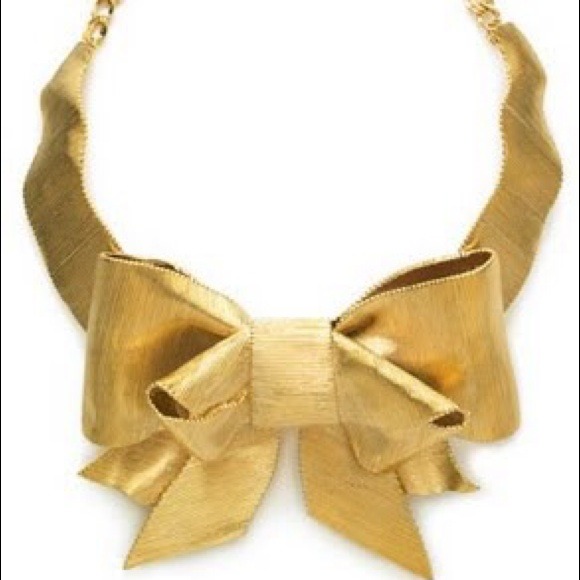 WANTED!! KATE SPADE PUT A BOW ON IT BIB NECKLACE