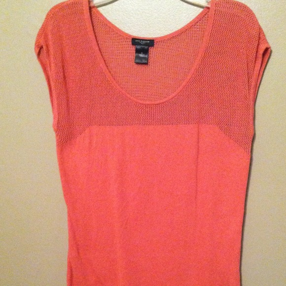 Ann Taylor open-knit shirt.