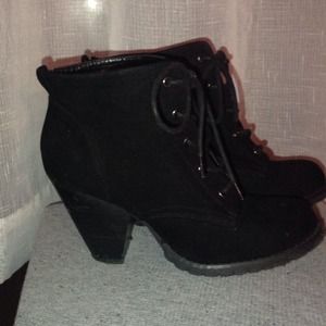 Black ankle boots