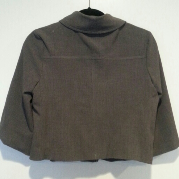 Grey Cropped Blazer/Jacket - Picture 2 of 2