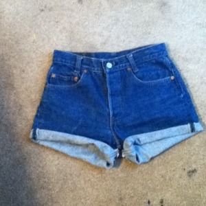 Vintage high waisted Levi shorts