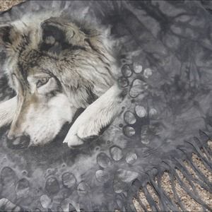 *SOLD* Off Shoulder & Fringed Wolf Crop