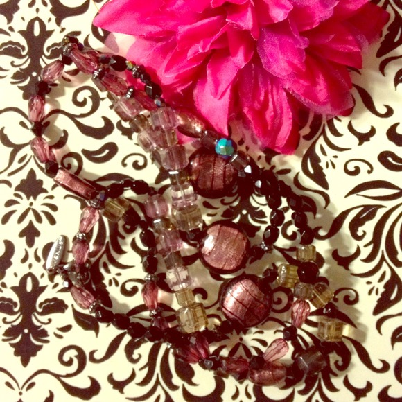 Amethyst /purple necklace