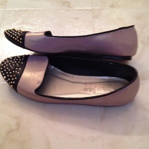Studded metallic Flats