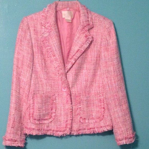 Pink & white jacket - Picture 2 of 2