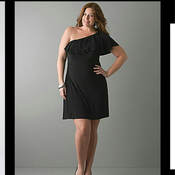 Black one shoulder dress