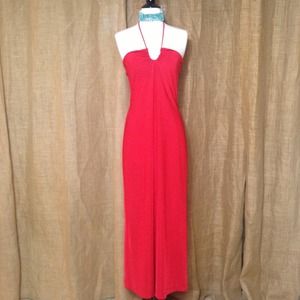 Betsy Johnson Maxi/Fire Engine Red