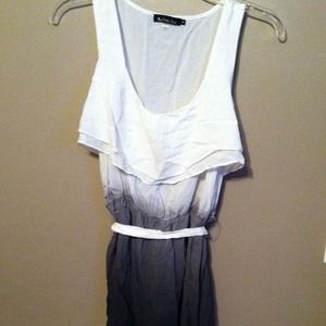 Ombré tank with sash