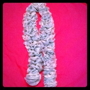 Reduced price Light blue ruffle scarf