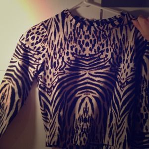 Animal Print Crop Top