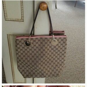 Gucci pink tote
