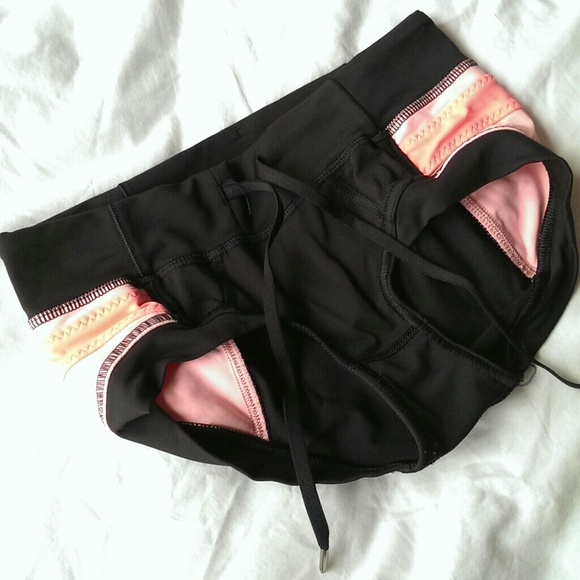 lululemon athletica Pants - SOLD Lululemon neon boogie shorts for hot yoga