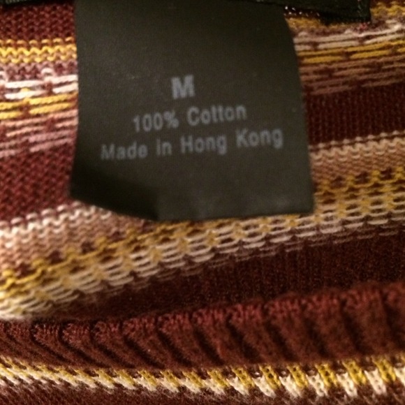 🎉🎉SALE TODAY🎉🎉 Burgundy/Brown Striped Top - Picture 3 of 3