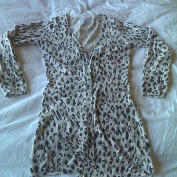 SOLD Leopard cheetah long cardigan