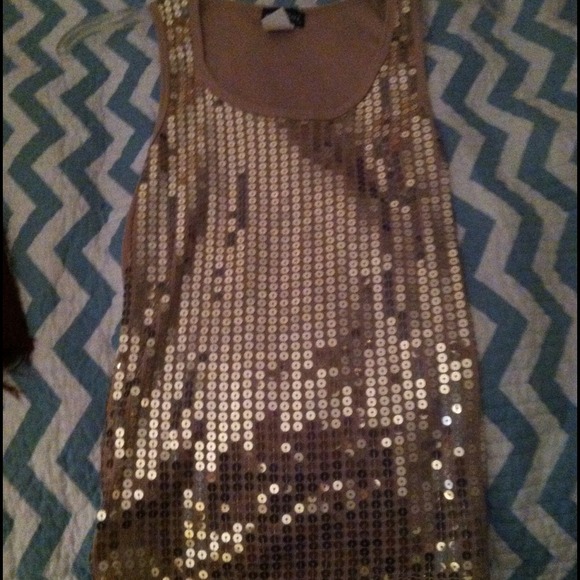 Sequin tank top
