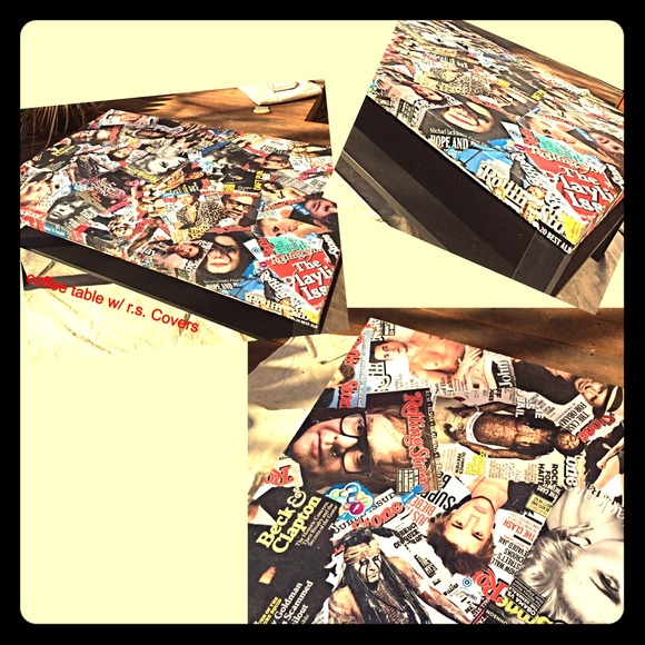 Rolling Stone cover coffee table