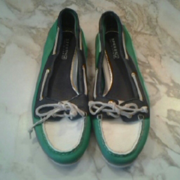 Sperry Audrey navy /green/white