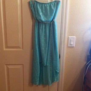 casual/homecoming high-low dress. Light weight.