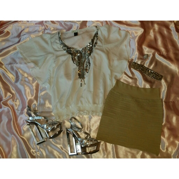 Arden B. Chiffon Spring Bling Top - Picture 1 of 4