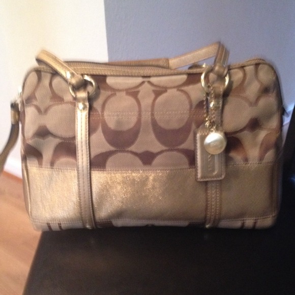 💯Authentic Coach handbag with ladybug earrings👜