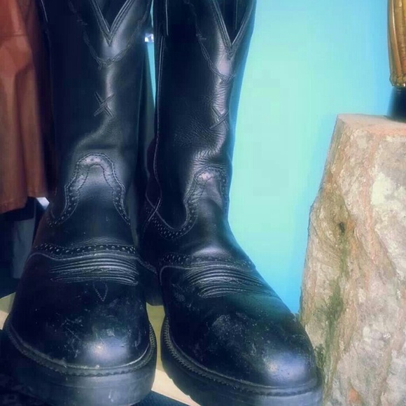 Mens leather cycle boot - Picture 1 of 1