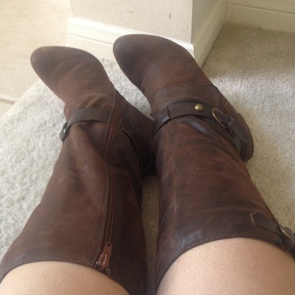 Brown Suede Boots - Picture 2 of 3