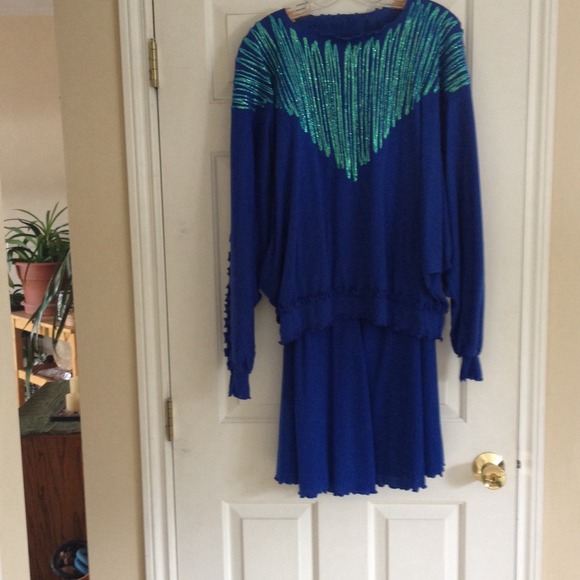 Expressions by Hold Everything Dresses & Skirts - Cobalt blue matching skirt and top