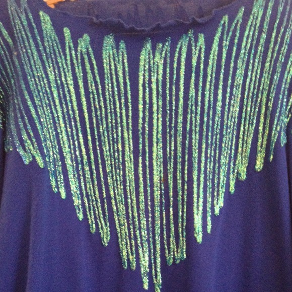 Cobalt blue matching skirt and top - Picture 2 of 2