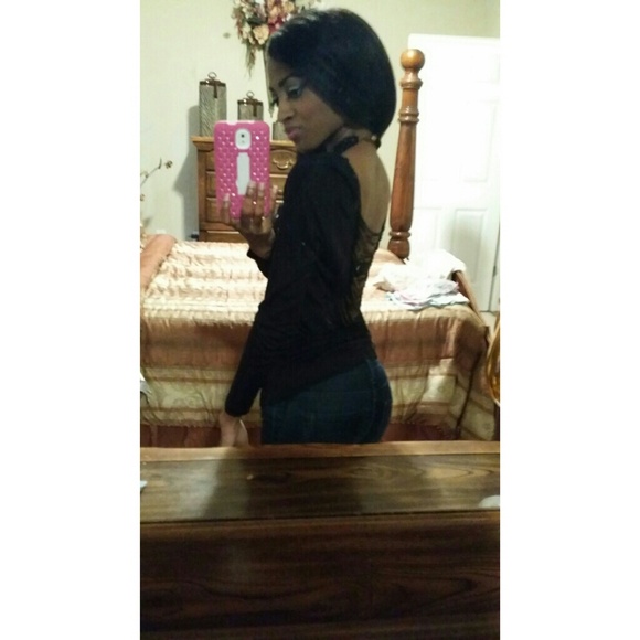 Long sleeve fringe back shirt - Picture 3 of 3