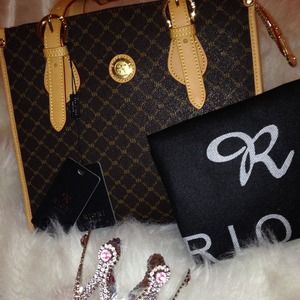 Brand New Rioni Signature Shoulder Bag