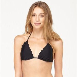 Roxy Sun Dancer Scalloped Tiki Tri Bikini Top S