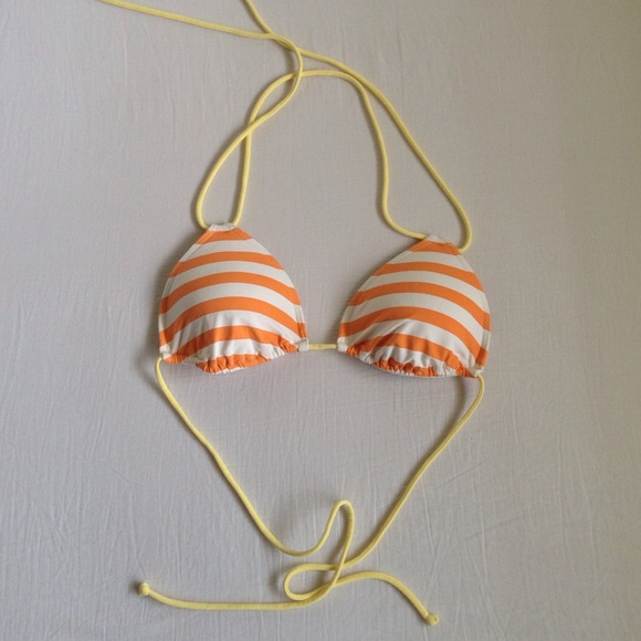 Hollister Triangle Striped Bikini Tops. Size M - Picture 3 of 4