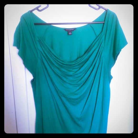Cowell neck cap sleeve tee