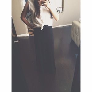 Michael Kors black maxi skirt