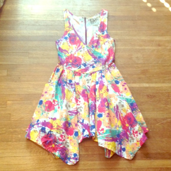 Never worn vintage splatter paint dress by Delicia