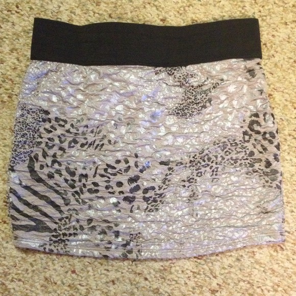 Animal print skirt