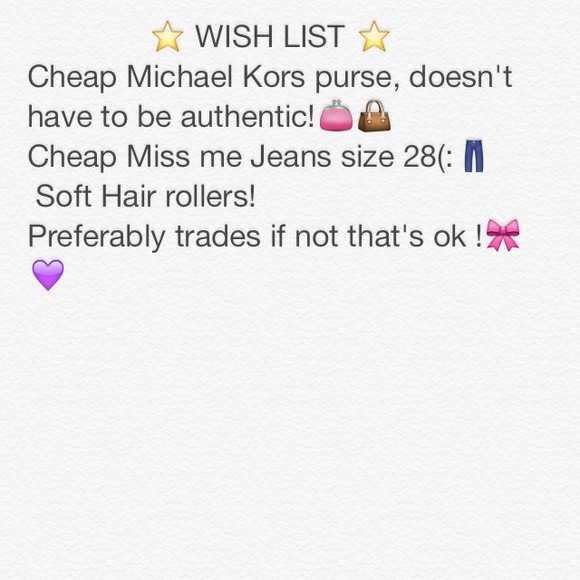WISH LIST!!!⭐️⭐️