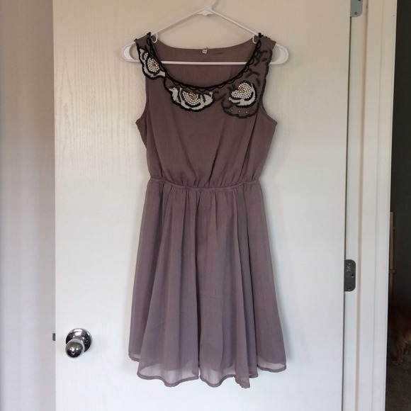 BUNDLED Willow & Clay lavender beaded dress
