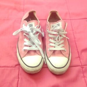 Pink converse.
