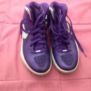 Purple Hyperdunks.