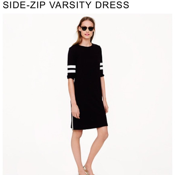 ❤️sold❤️J.Crew side zip varsity dress