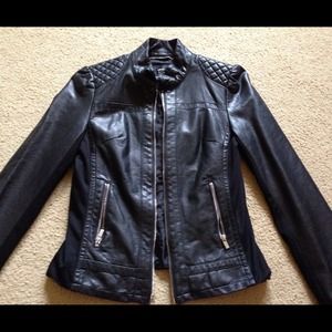Express Black Leather Jacket