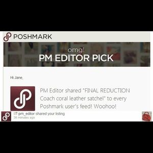 Coach Bags - PM EDITOR PICK SALE Coach coral leather satchel Coach Bags - PM EDITOR PICK SALE Coach coral leather satchel