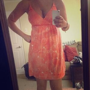Orange Bubbly Dress