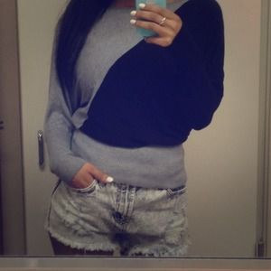 black and grey sweater!