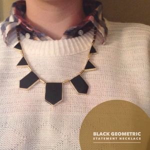 Black Geometric Necklace