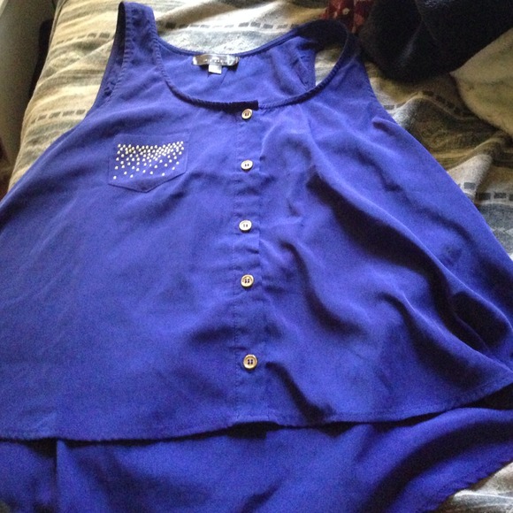 Blue and gold shirt