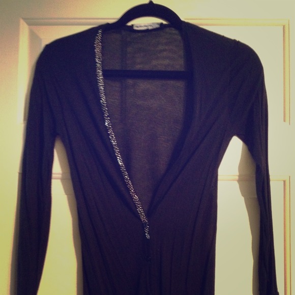 Black Rhinestone Cardigan