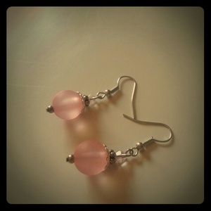 Pink earrings